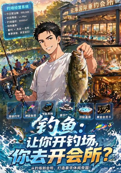 钓鱼：让你开钓场，你去开会所？