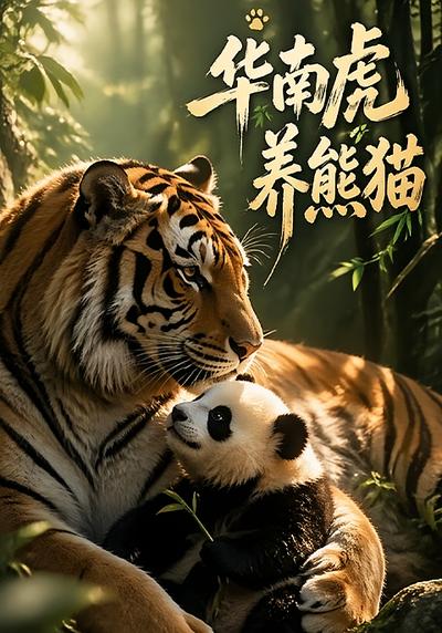 华南虎养熊猫