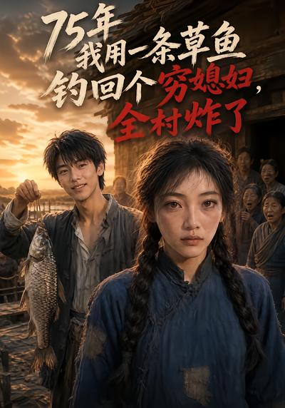 75年我用一条草鱼钓回个穷媳妇，全村炸了