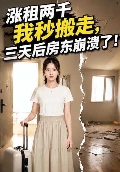 涨租两千我秒搬走，三天后房东崩溃了！