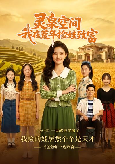 灵泉空间，我在荒年捡娃致富