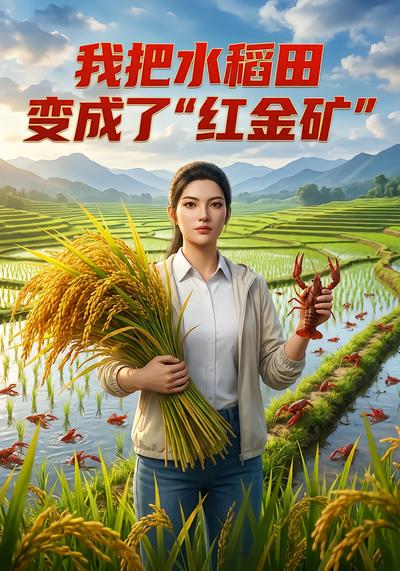 我把水稻田变成了“红金矿”