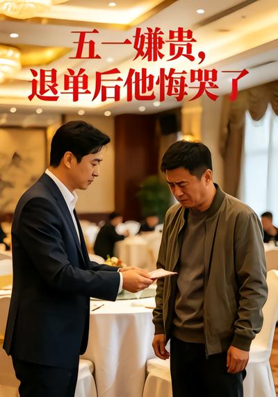 五一嫌贵，退单后他悔哭了