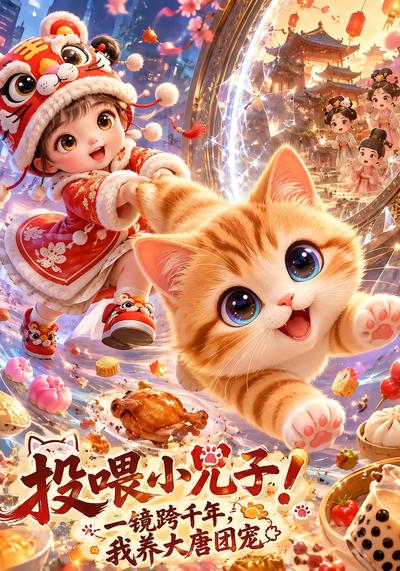 投喂小兕子！一镜跨千年，我养大唐团宠